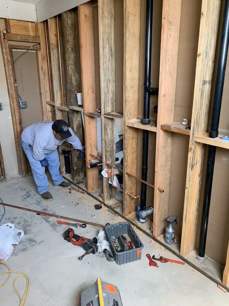 Commercial rough-in plumbing for Gas Line Repair in Rivers Bend